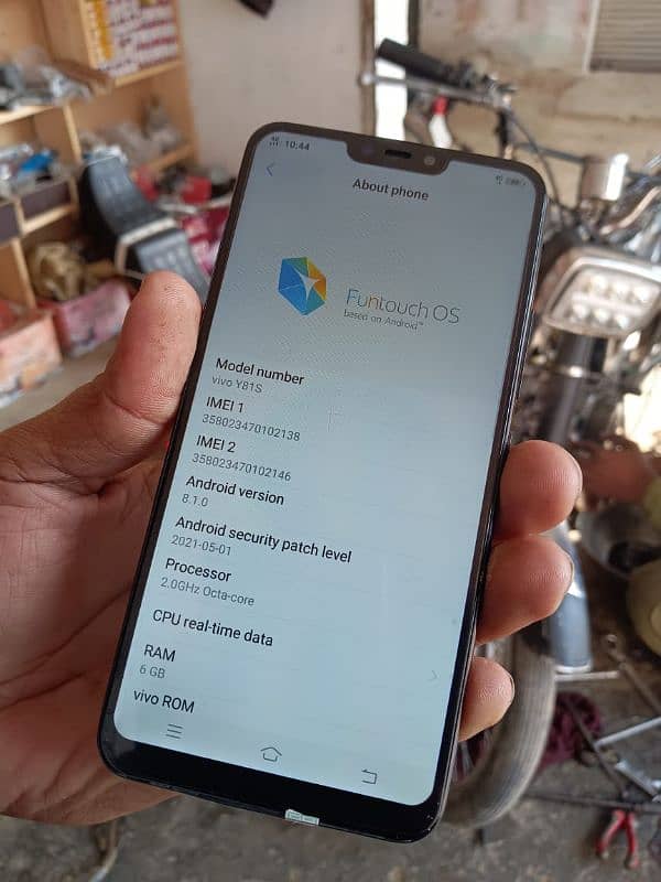 vivo y81s good condition 6gb ram 128 memory 4