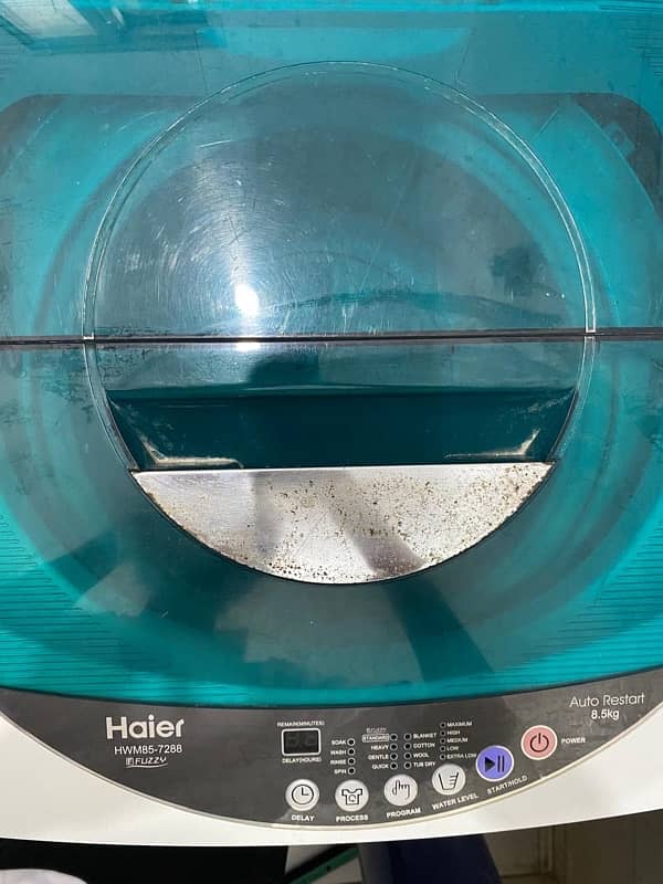 used Haier top load washing machine washing 8:5 kg 7