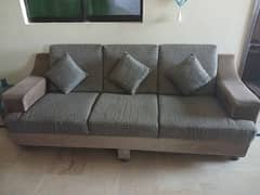 7 seater sofa set grey and brown