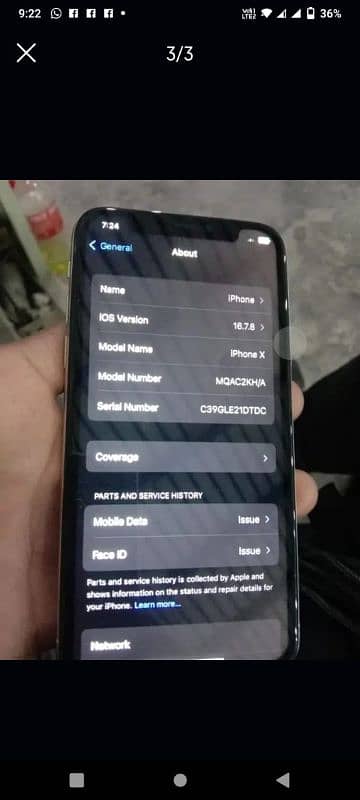 I phone x 9.9 condition 2