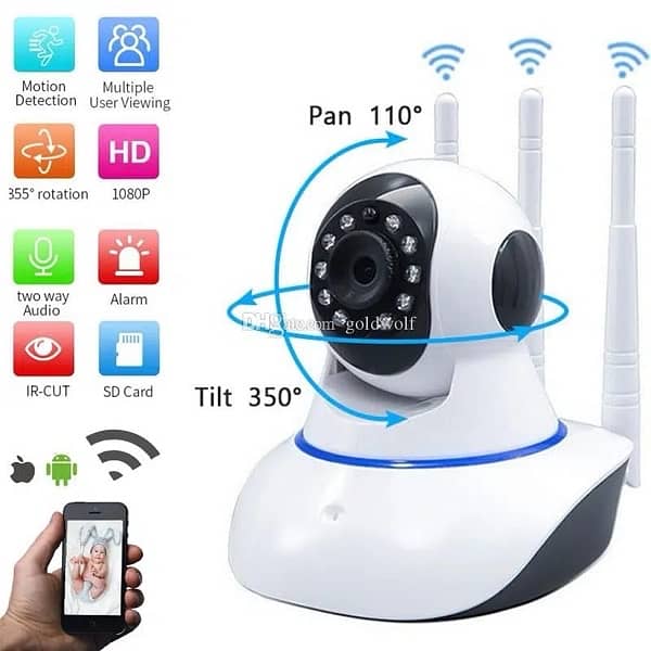 Wifi wireless Security Bulb Holder indoor outdoor CCTV Camera Cam HD 4