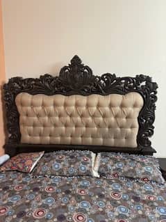 king size bed with side tables and dressing table