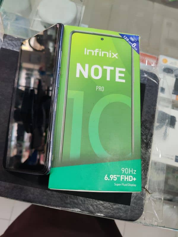 infinix note 10pro 8/128 dual sim with box 5