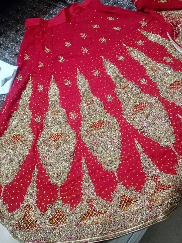 bridal lehenga maroon reddish color 1