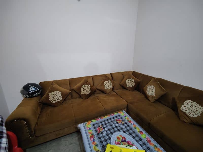 10 Seater L Shape Sofa | 2 month used | molty foam 10 years warranty 1