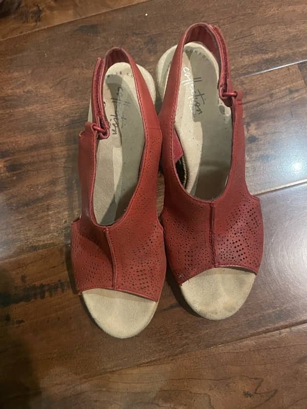 Tommy Hilfiger Original Wedges AND Comfortable Clarks Wedges 4