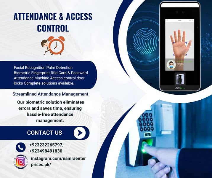 fingerprint face thumb machine for staff with door lock option 0