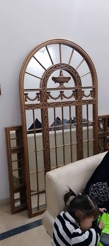 wall decored mirror 3 urgent sale luxury home used 03238467357 1