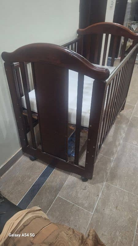 Wooden Baby Cot 1