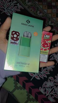 geek vape pod wenax u model new 2 day used