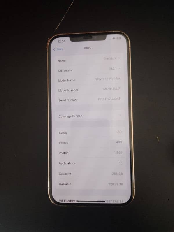 iphone 12 pro max gold colour non PTA 03359000328 1