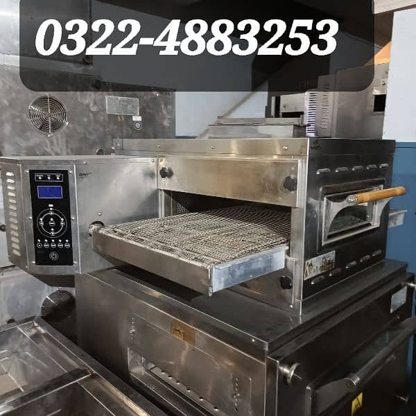 Pizza conveyor belt oven / Slush dough Mixer Hot plate Grill sharwama 7