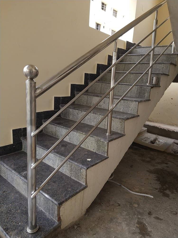 Stainless Steel| Railing|  Steel Pipe Railing| Stairs|  Terrace 0