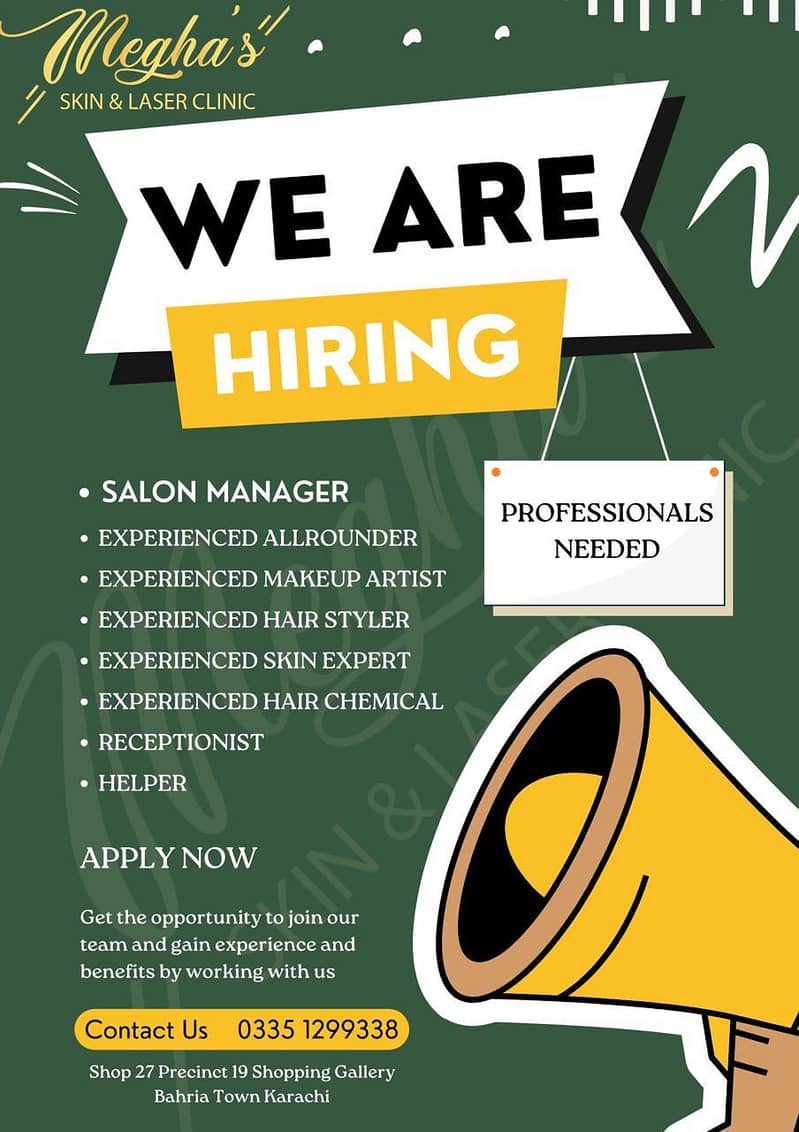 Ladies Salon Staff Required 0