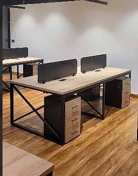 workstation Office Furniture Table Co workspace Table  ( 8000 Seat ) 4