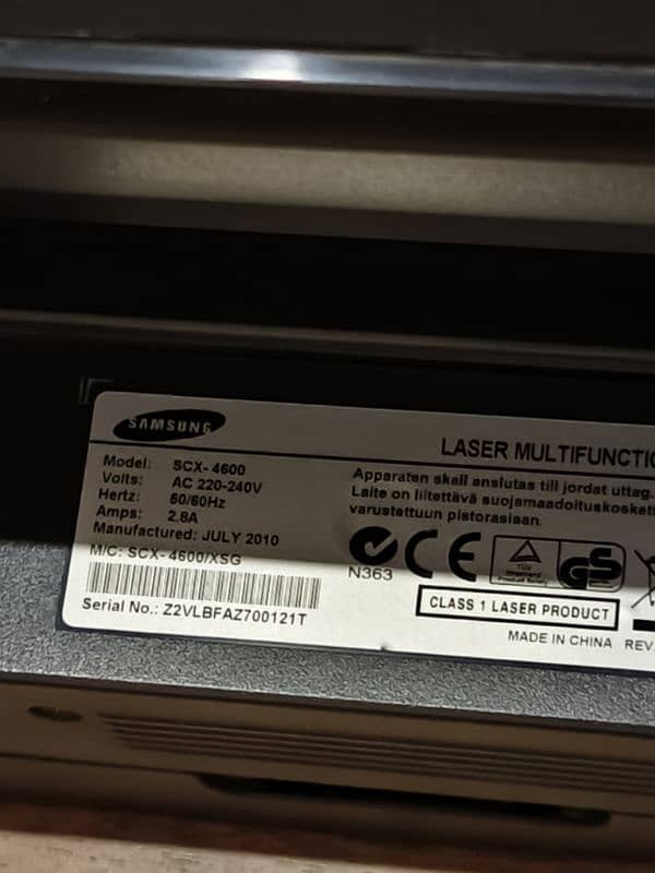 Samsung scx4600 printer 1