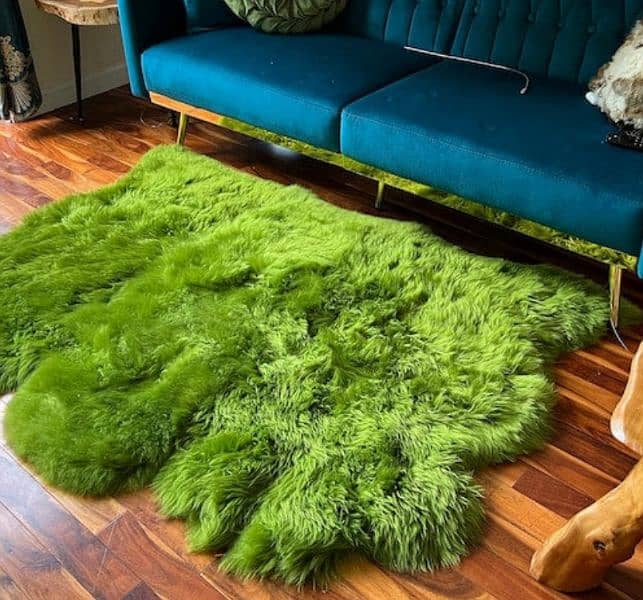 Natural sheep fur Rug 1