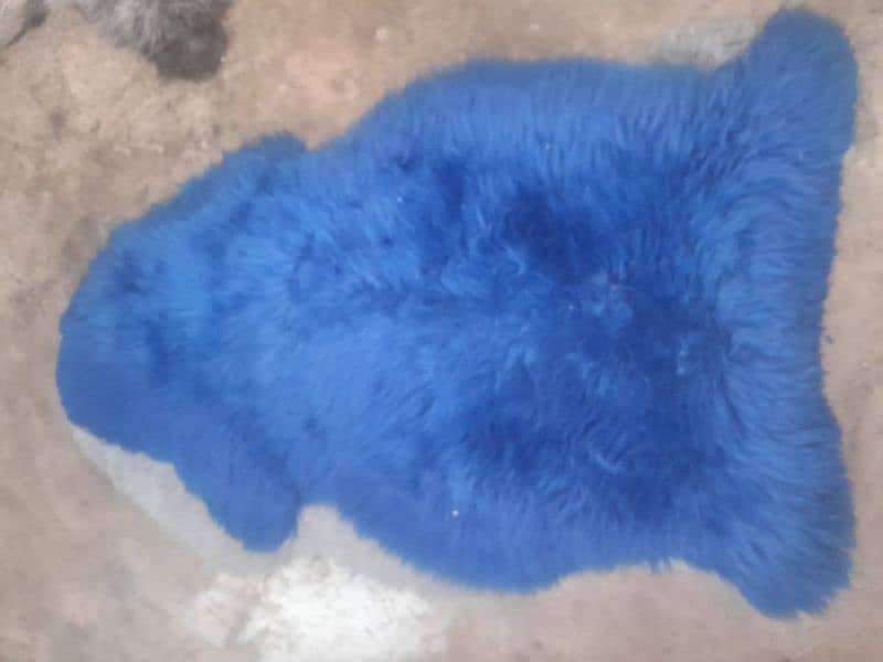 Natural sheep fur Rug 3