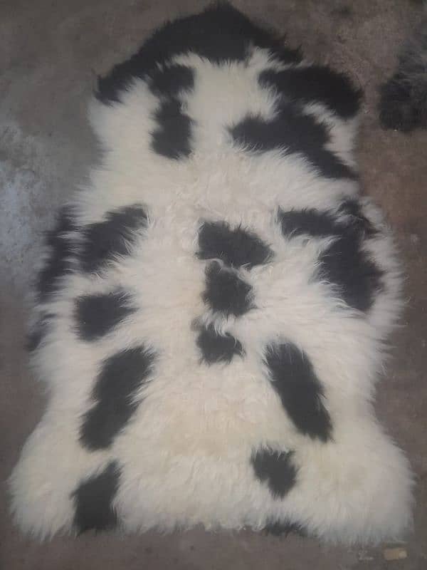 Natural sheep fur Rug 4