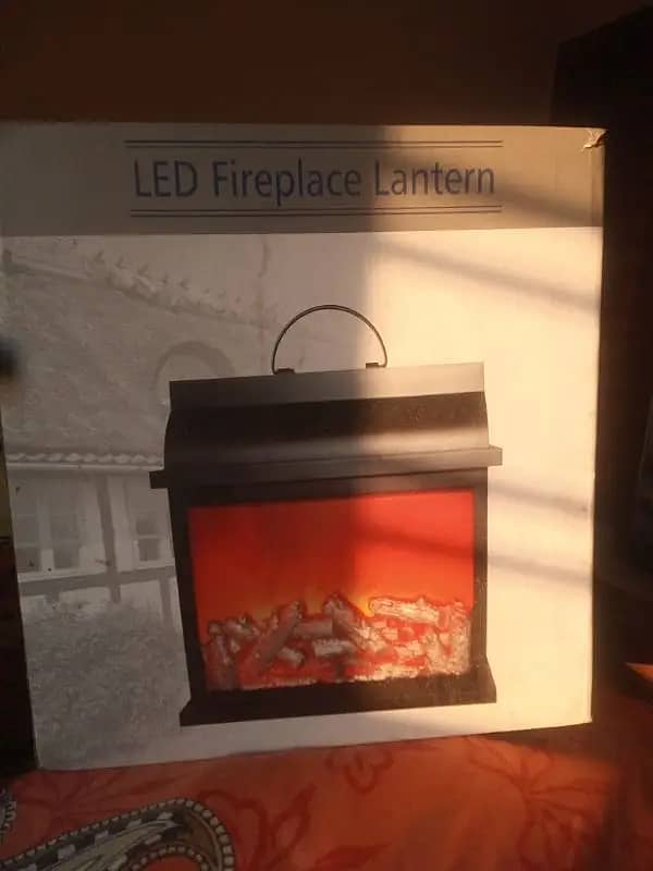 LED Fireplace Lantern 1