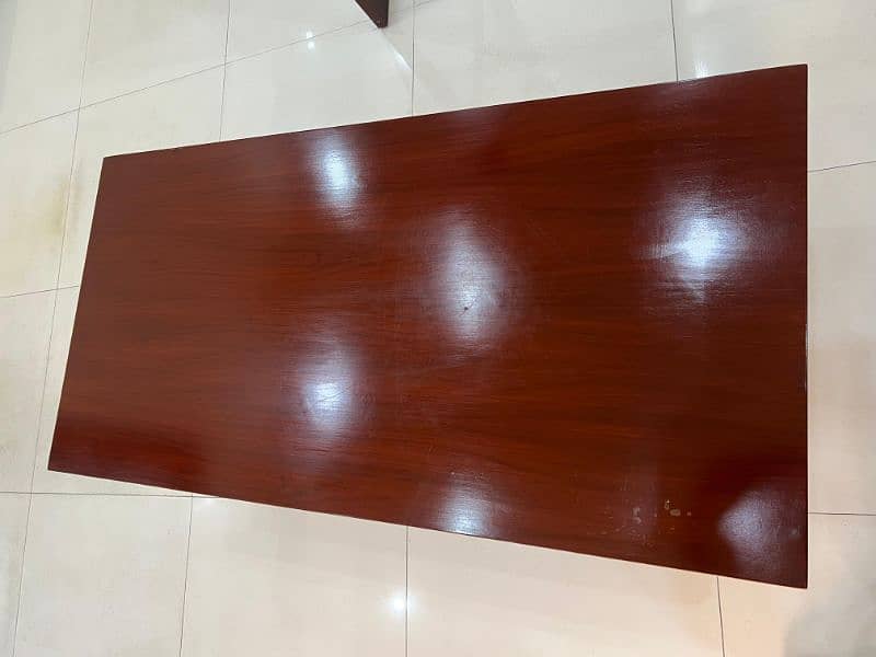 wooden glossy finish table 0