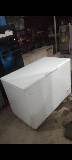 Haier deep freezer single door fresh condition