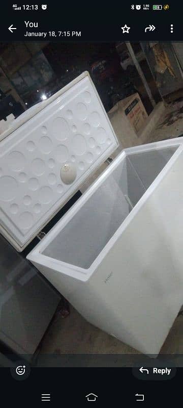 Haier deep freezer single door fresh condition 6