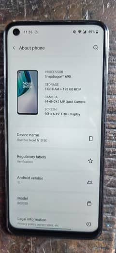 one plus nord 10 5G patch ha my watsaap number 0305720. . 4. . . 101