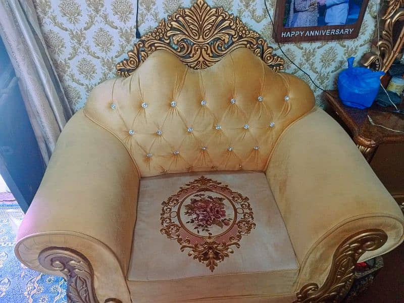 Royal golden sofa set 1