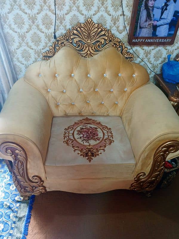 Royal golden sofa set 3