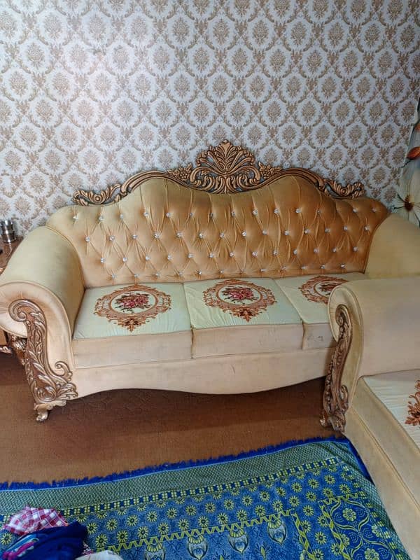 Royal golden sofa set 4