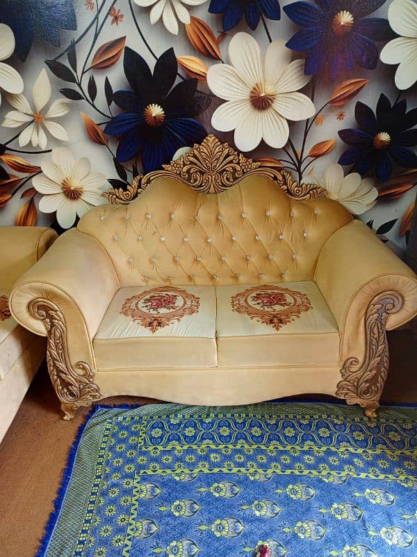 Royal golden sofa set 5