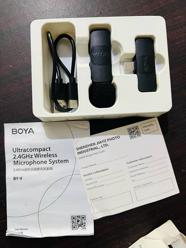 Boya Wirless mic with C-Type professional noise reduction 0