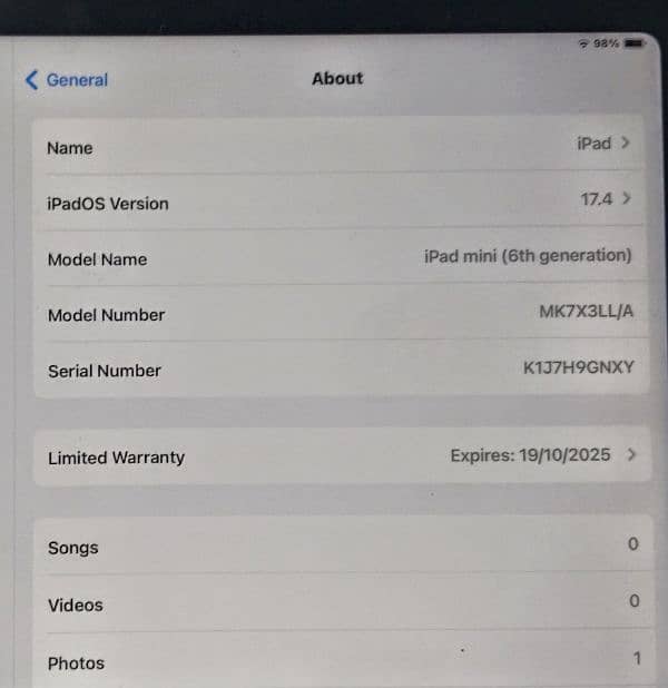 ipad mini 6 256gb 5