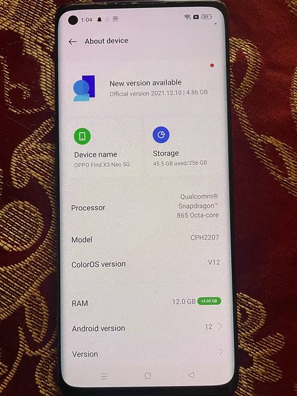 OPPO FIND X 3 NEW 5 G NON PTA 1