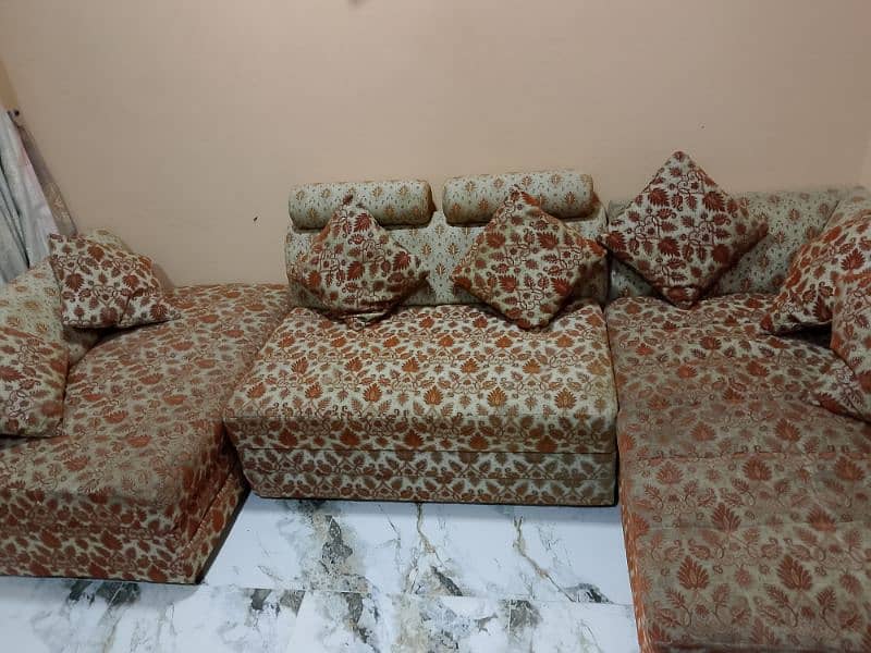 10-Seater L-Shaped Sofa Set – Excellent Condition | Second-Hand 1