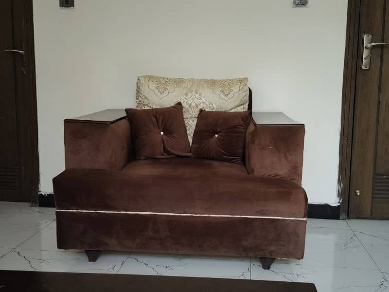 5 seater sofa set with center table 6