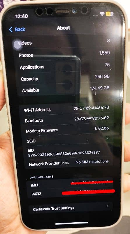 iphone 12 pro max 256gb (fu) 8