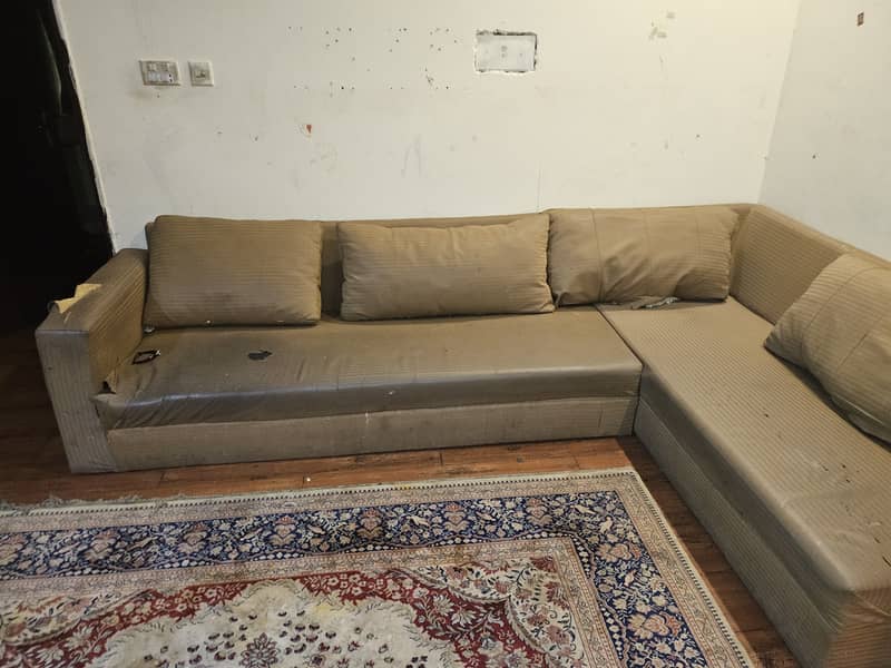 2 L shape sofa urgent sale 35000 0