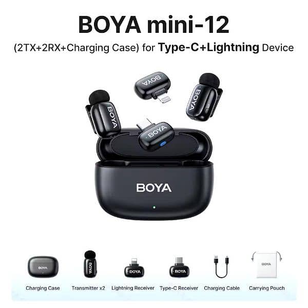 Boya Mini Wireless Dual mic 3 years Warranty 100% Original outdoor mic 0