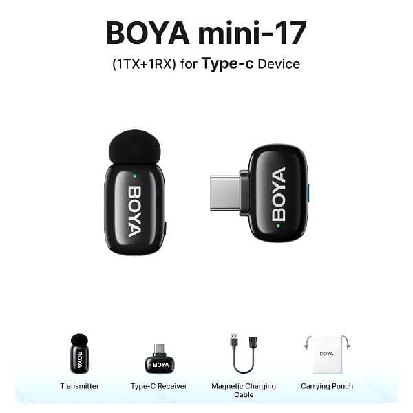 Boya Mini Wireless Dual mic 3 years Warranty 100% Original outdoor mic 7