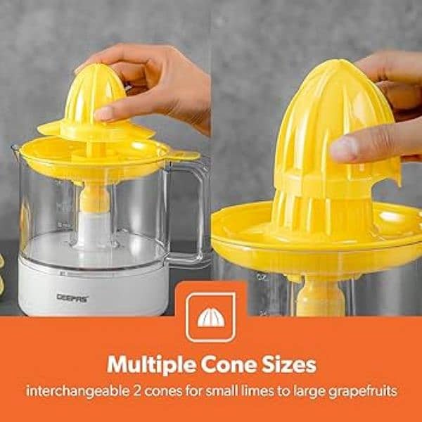 GEEPAS Citrus Juicer GCJ9900N, With 1 L Jug Capacity 25W 2