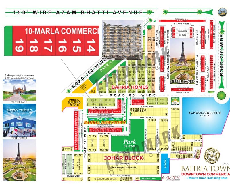 Brand Outlet For Sale On Easy Installment Plan Facing Park, Fountains &Amp; Eiffel Tower Bahria Town Lahore 9