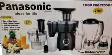 Panasonic Food Factory Juicer, Meat Chopper With Blender, Whisker,