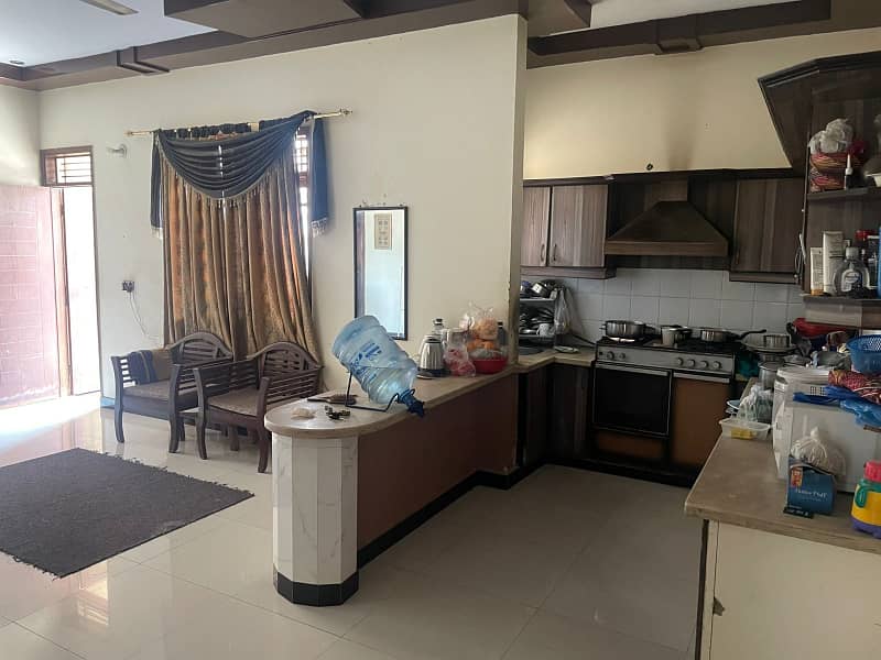 three bed dd second floor portion for rent in johar 0