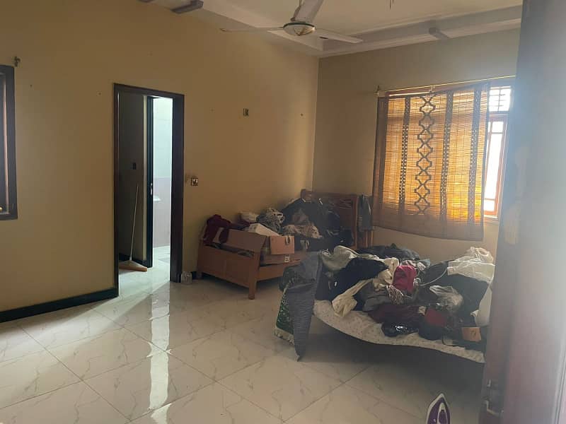 three bed dd second floor portion for rent in johar 2