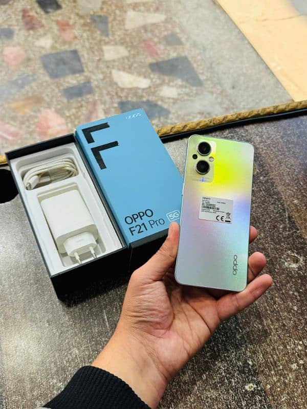 Oppo F21 Pro 5G Complete Box Sheesha Condition 1