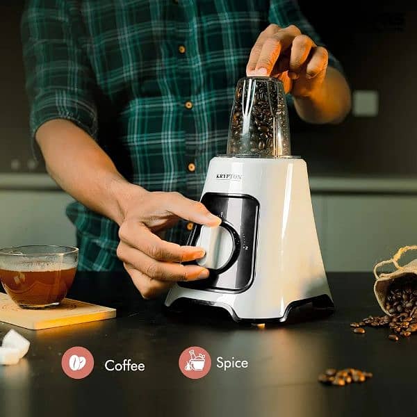 Krypton 2-in-1 Blender- KNB6125| 400W Powerful Copper Motor 4