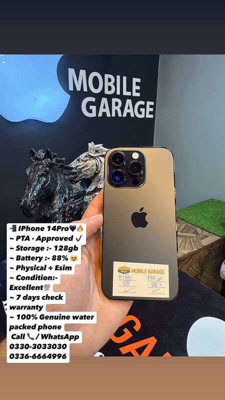 Iphone 14Pro Pta Approved 0