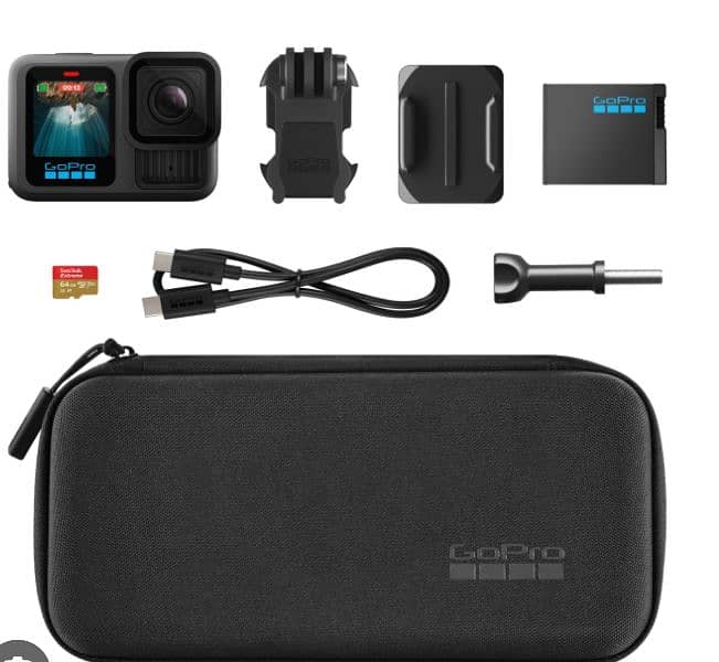 GOPRO HERO 13 + 64GB CARD ( SEALD PACK ONE YEAR OFFICIAL WARRANTY ) 2